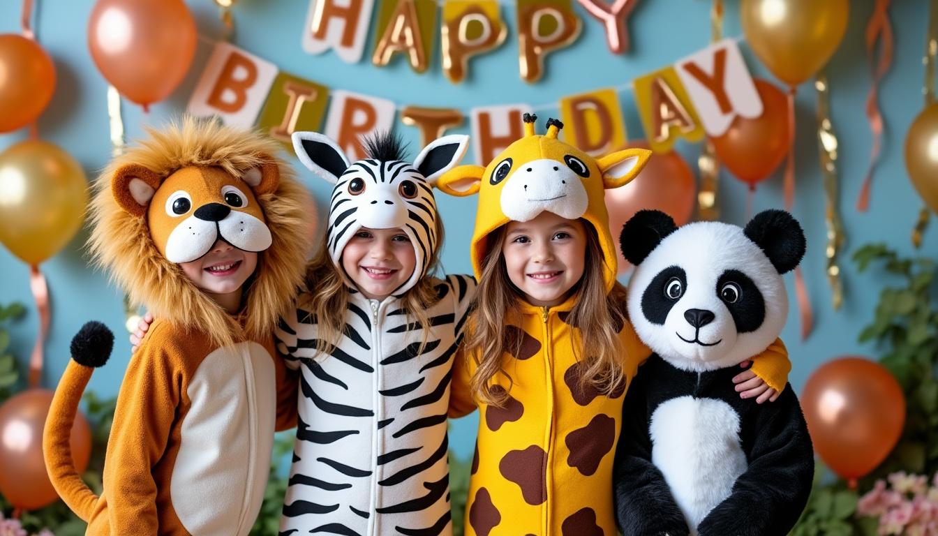découvrez notre sélection des costumes les plus adorables pour réussir un anniversaire d'enfant sur le thème des animaux. idées originales, confort et mignonnerie garantis pour une fête inoubliable !