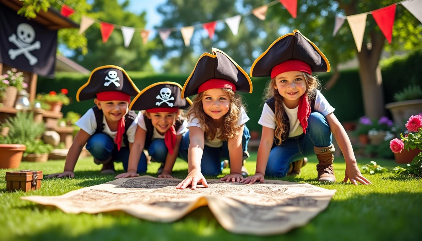 organisez une chasse au trésor inoubliable pour l’anniversaire de votre enfant sur le thème des pirates des mers ! conseils et idées pour une fête ludique, pleine d’aventures et de surprises.