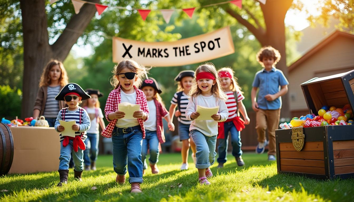 organisez une chasse au trésor inoubliable pour l'anniversaire de votre enfant sur le thème des pirates des mers. conseils, idées et astuces pour une fête animée et pleine d'aventures !