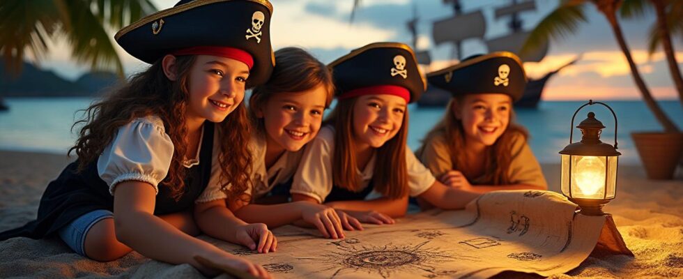 organisez une chasse au trésor inoubliable pour l'anniversaire de votre enfant sur le thème des pirates des mers. idées d'activités, conseils et astuces pour une fête pleine d'aventures !