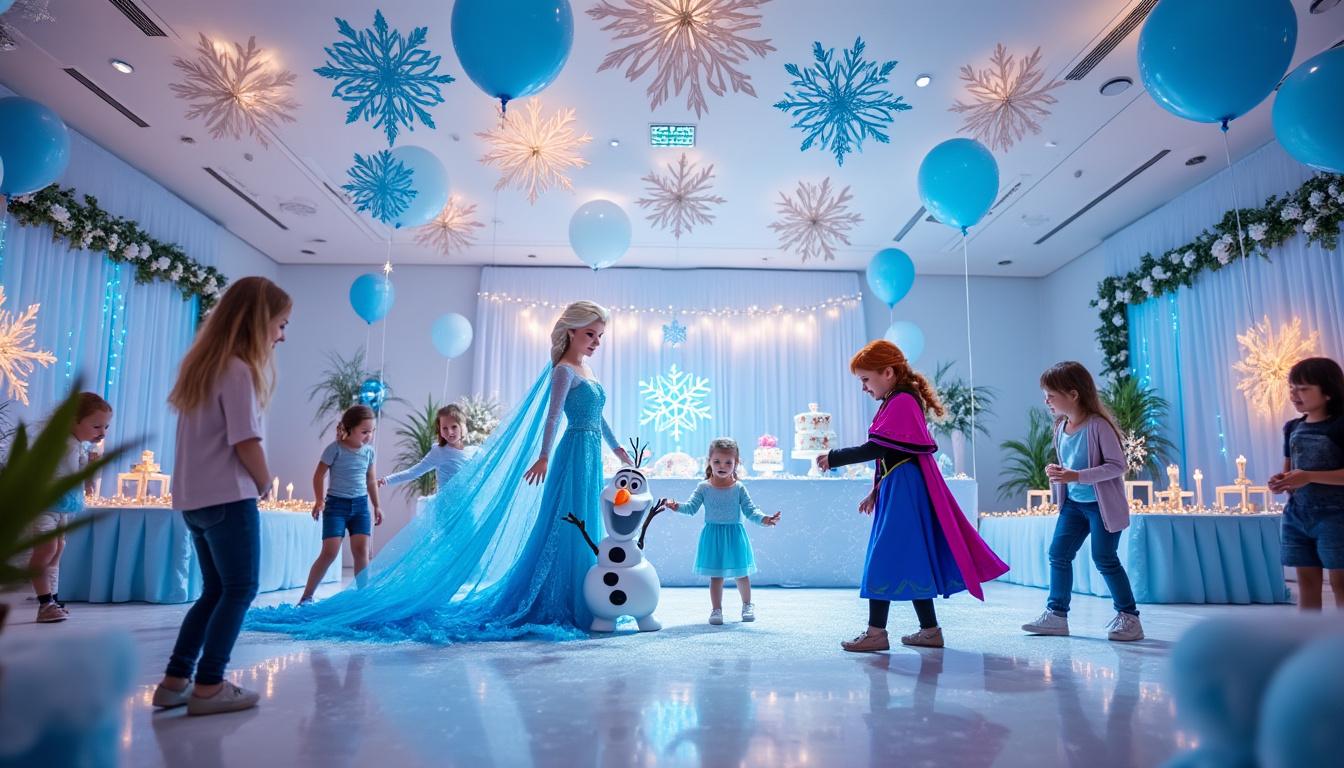 découvrez pourquoi organiser une fête d'anniversaire sur le thème reine des neiges est un choix magique pour émerveiller votre enfant et ses invités avec des jeux, des décorations féériques et une ambiance inoubliable !