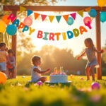 apportez de la magie à l’anniversaire de votre enfant avec une guirlande joyeux anniversaire originale ! idéale pour une décoration festive et personnalisée, cette guirlande égayera la fête et ravira tous les invités.