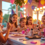 offrez à votre enfant un anniversaire inoubliable avec un atelier de maquillage ludique ! une activité créative et amusante, idéale pour divertir les petits invités et garantir des souvenirs colorés.