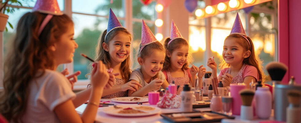 offrez à votre enfant un anniversaire inoubliable avec un atelier de maquillage ludique ! une activité créative et amusante, idéale pour divertir les petits invités et garantir des souvenirs colorés.