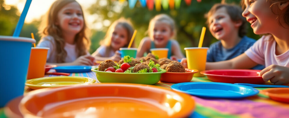 découvrez les dernières tendances de la vaisselle jetable colorée pour égayer les fêtes pour enfants de fin d'année. inspirez-vous d’idées originales pour créer une ambiance festive et ludique avec des assiettes, gobelets et décorations pleines de couleurs !