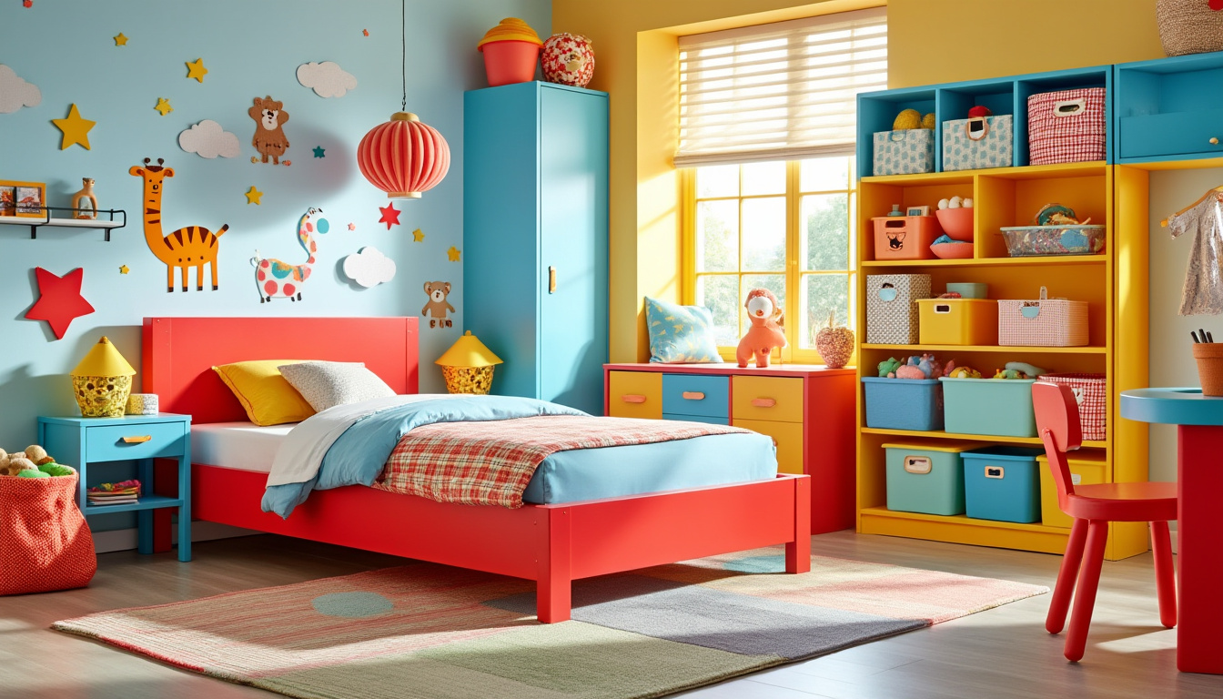 apportez une touche de gaieté à la chambre de votre enfant grâce à une table colorée pour enfants, idéale pour stimuler sa créativité et aménager un espace ludique et fonctionnel.