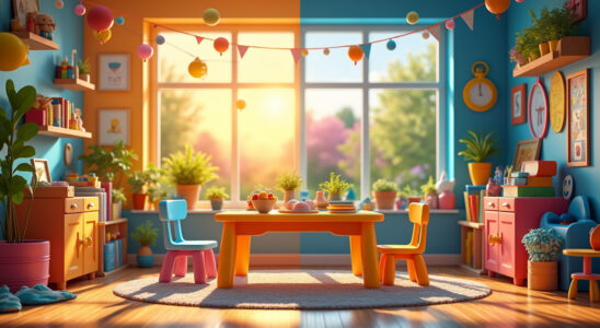 apportez une touche de gaieté à la chambre de votre enfant grâce à une table colorée et ludique, idéale pour jouer, dessiner et apprendre tout en s'amusant !