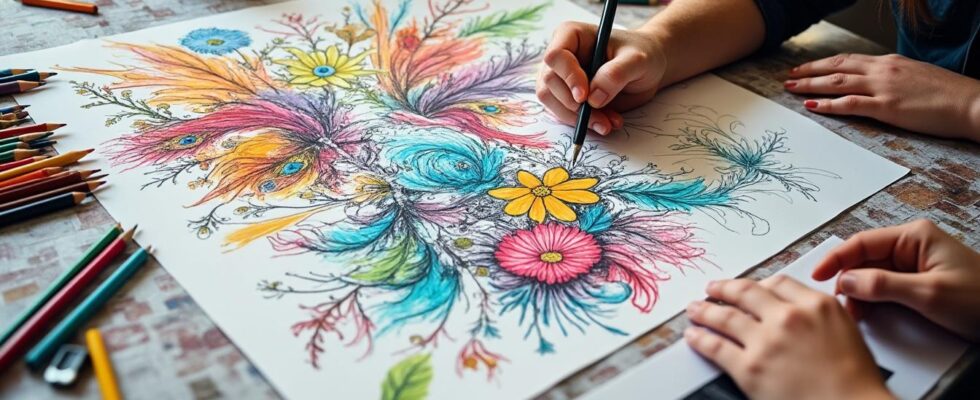 découvrez des idées d'activités créatives de dessin collectif sur grande feuille, parfaites pour stimuler l'imagination des artistes en herbe et partager un moment convivial.