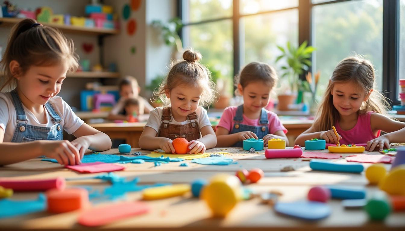 découvrez les matériaux essentiels pour créer un atelier de pâte à modeler colorée parfait et laissez libre cours à votre créativité avec des outils adaptés et des ingrédients de qualité.