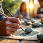 découvrez les dernières tendances incontournables dans les ateliers de peinture sur galets et laissez libre cours à votre créativité avec des techniques modernes et originales.