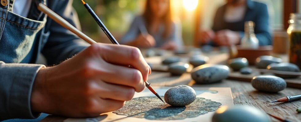découvrez les dernières tendances incontournables dans les ateliers de peinture sur galets et laissez libre cours à votre créativité avec des techniques modernes et originales.