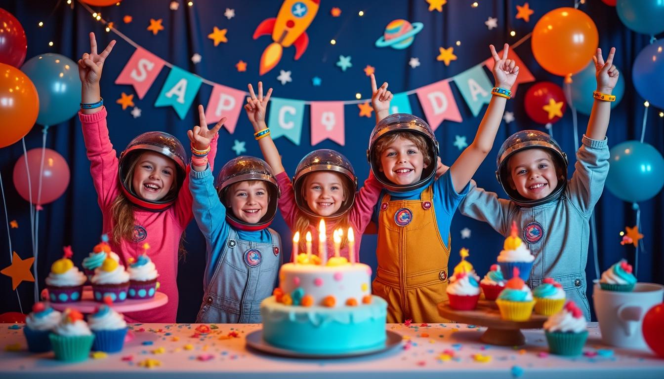 découvrez 10 accessoires indispensables pour organiser un anniversaire d'enfant sur le thème astronaute, entre décorations spatiales et gadgets amusants.