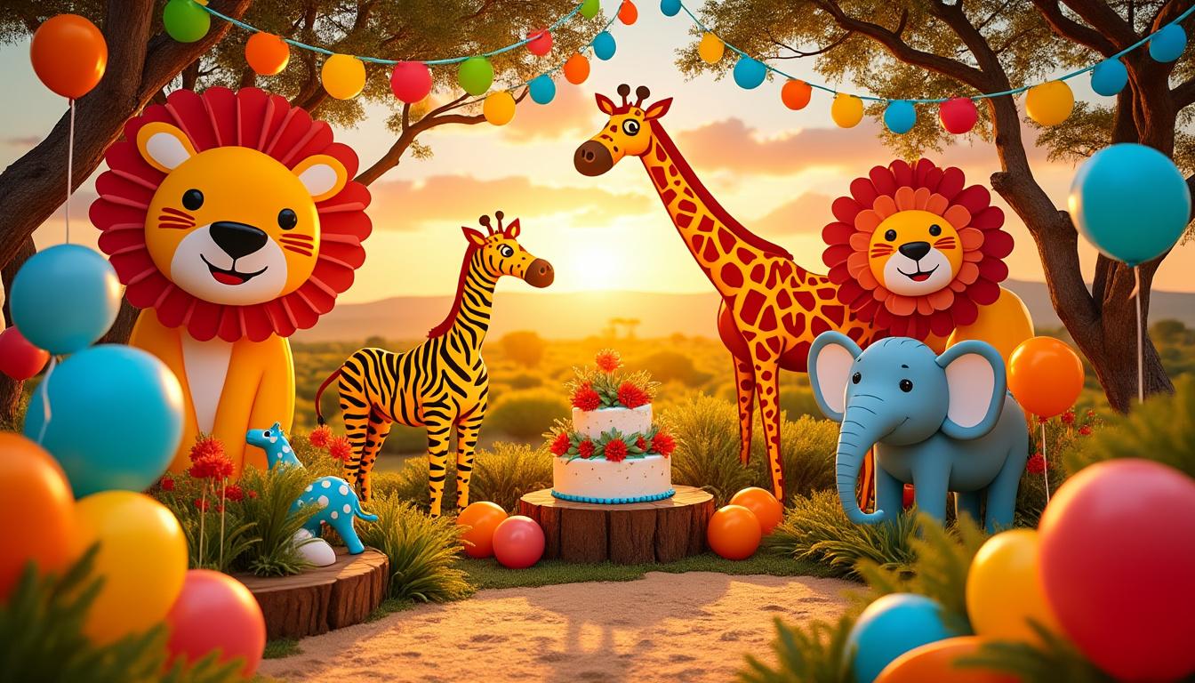 organisez un anniversaire d'enfant inoubliable avec une aventure au cœur de la savane africaine et la découverte fascinante des animaux sauvages.